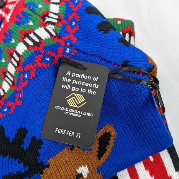 NWT, FOREVER 21 UGLY CHRISTMAS SWEATER, SIZE S - Picture 8 of 8